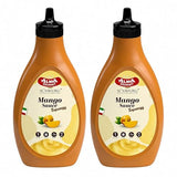 Alma Gourmet Mango Topping Sauce 17.6oz (500g) - Premium Italian Mango Fruit Syrup & Dessert Topping for Ice Cream, Gelato, Pancakes, Waffles, Crepes