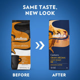 Lavazza Costiera Gran Aroma Ground Coffee 12oz Bag, Light Roast, Smooth and Aromatic Taste, Intensity 2/5, 100% Arabica, Ideal for Drip Brewers, (Pack