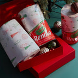 Homdkor Renova Christmas Kitchen Paper Towel 3 Jumbo Rolls 2-ply 120 Sheets- Printed Paper Rolls for Christmas Decoration Table - Use as Christmas