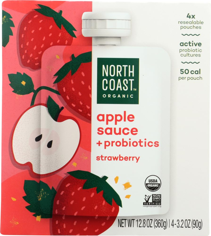 North Coast (NOT A CASE) Apple Sauce Srawberry Probiotic