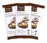 Chuao Chocolatier Triple Nut Temptation Gourmet Dark Chocolate Bars | For Gift Baskets, Birthday, Thank You, Care Package| 3 Pack, 2.8 oz Each
