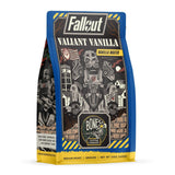 Bones Coffee Company Fallout Valiant Vanilla, Vanilla Wafer Flavored Coffee, Medium Roast Low Acid Arabica Beans Compatible with Auto drip and French