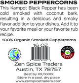 Smoked Black Peppercorns | Zen Spice Traders | 16 Ounce Pack of 1