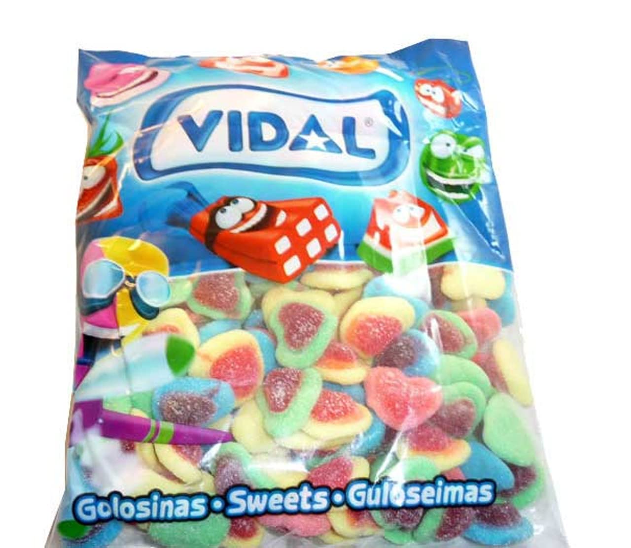 Vidal Triple Hearts Assorted Colors 4.4 lb. Bulk Bag