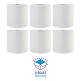 Boardwalk BWK17GREEN Boardwalk Green Universal Roll Towels, Natural White, 8" x 800ft (Case of 6 Rolls)