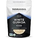Terrasoul Superfoods Organic White Quinoa, 2 Lbs - Pre-washed | Gluten-free | Plant Protein