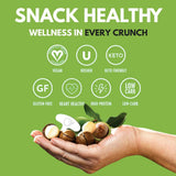 Veefood Golden Crunch In-Shell Macadamias 225g - Premium Australian Macadamia Nuts with Vanilla Flavor | Crunchy, Creamy & Heart-Healthy Snack (Pack