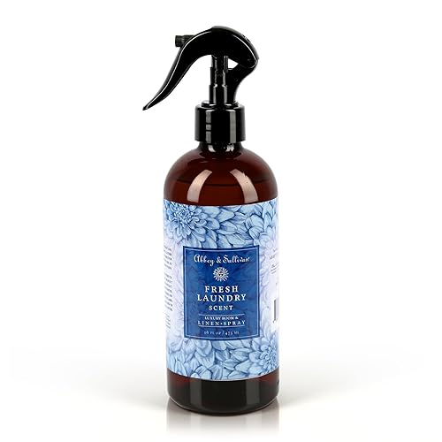 Abbey & Sullivan Odor Eliminating and Refreshing Linen and Room Spray, Fresh Laundry, 16 oz