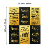 Graduation Party Candy Stickers, 120PCS Class of 2025 Candy Wrappers Chocolate Sticker for Graduations Party Favors