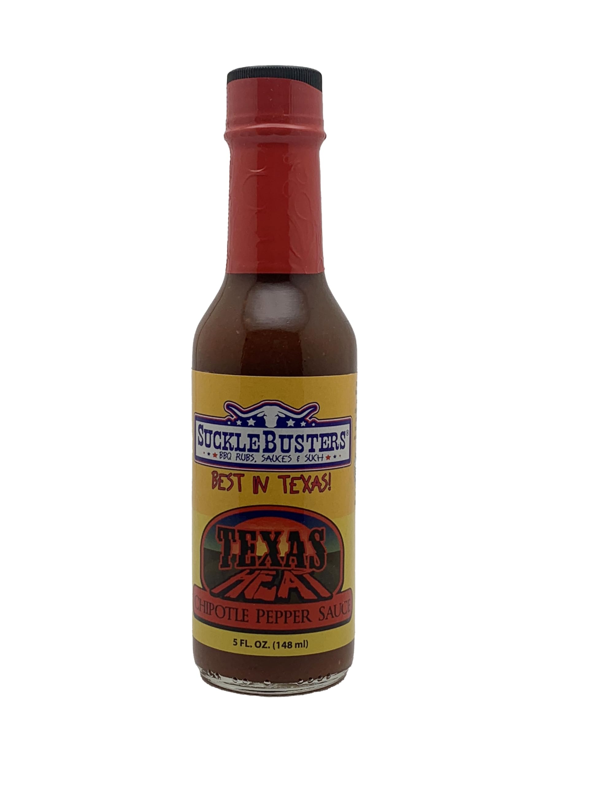 Suckle Busters Texas Heat Premium Pepper Sauce, Chipotle, 5 Ounce
