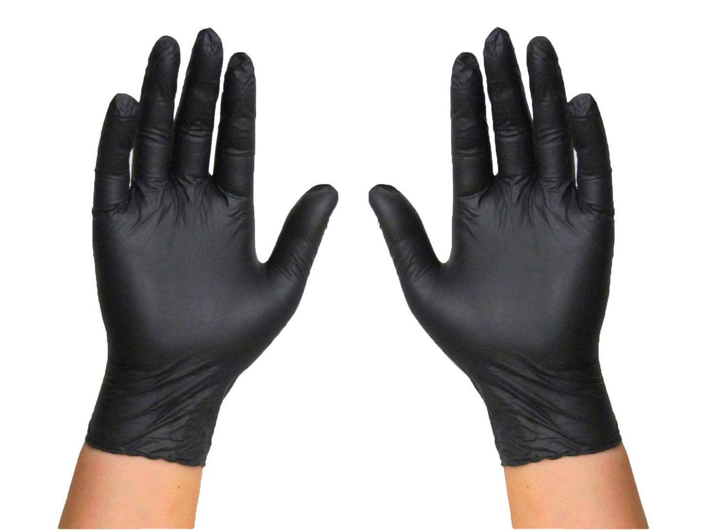 Lightning X Products Black Nitrile Glove Pairs, Individually Packed, 100 Gloves, 50 Pairs, 25 Carded Packs of 2 Pairs - Large
