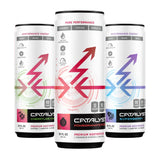 CATALYST | Fruit Fusion Set - 12 Pack Energy Drinks | 3 Fruit Flavors | Zero Sugar, 10 Calories, 120mg Caffeine | Natural Nootropics | SuperBerry