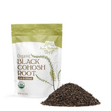 Halo Naturals Organic Black Cohosh Root Cut & Sifted, 4 Ounces (Cimicifuga racemosa) USDA Certified | Resealable Pouch| Packaged in The USA