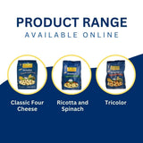 Corabella Four Cheese Tortellini Pasta, Non GMO | Classic Four Pure Cheese | No Preservatives - Premium Ingredients Italian Flavor - Made In Italy