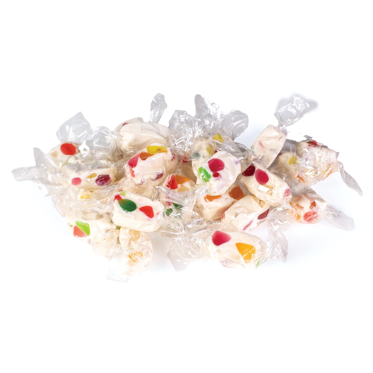Dairy Free Jelly Nougat Candy - Chewy Jujubes Candy, Individually Wrapped White Candy, Dairy Free, Kosher and Gluten Free Candies, Vegan Friendly
