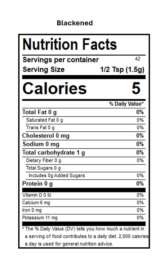 DAK's Spices Blackened Mouth Watering Seasoning Blend | 100% Salt Free | Premium & Healthy Seasoning | MSG Free, Preservative Free, Potassium Chloride