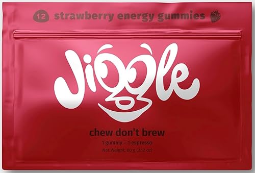 Jiggle Strawberry Caffeine Gummies