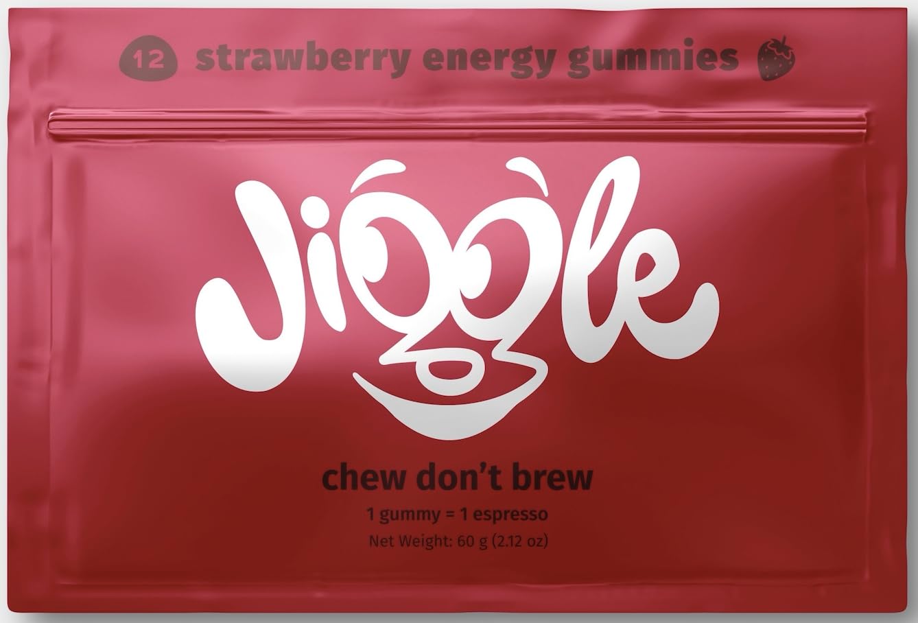 Jiggle Strawberry Caffeine Gummies