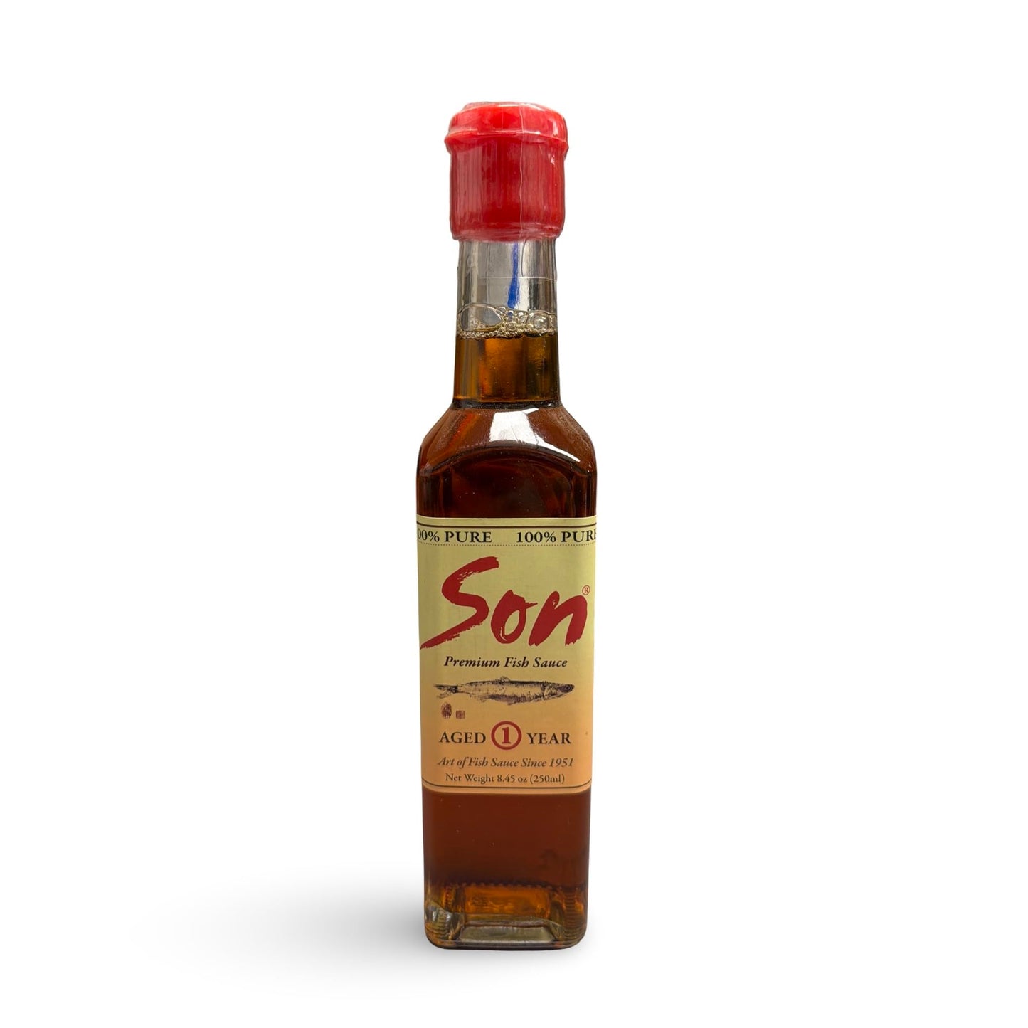 Son Fish Sauce - First-Press Vietnamese Fish Sauce 250 mL | 100% Anchovy + Sea Salt, No Additives | Naturally Fermented for Deep Umami | Clean-Label