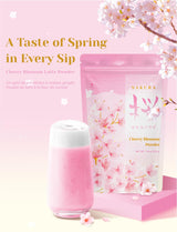 NICE WITCH'S Original Sakura Cherry Blossom Powder - Creamy & Aromatic Foam | Powder for Lattes and Baking | 7.4 oz (210 g) | No Additives