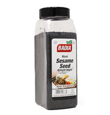 Badia Black Sesame Seed, 16 oz - Whole Black Sesame Seeds for Cooking, Baking & Garnishing - Rich, Nutty & Crunchy Flavor