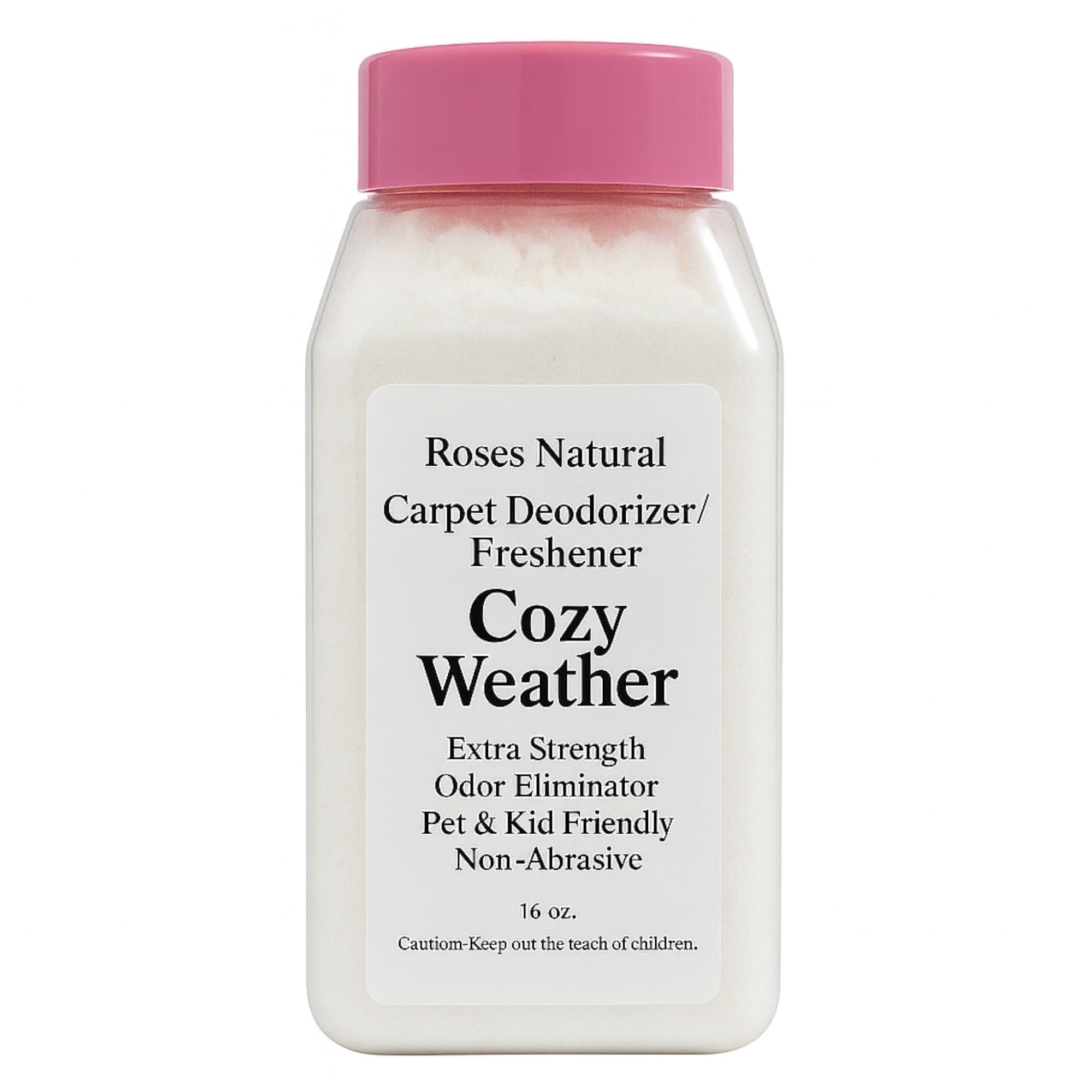 Cozy Weather Carpet Deodorizer Powder - 16 oz Inspired by Sweater Weather | Long-Lasting Fresh Scent, Natural Odor Eliminator | Pet & Kid Friendly