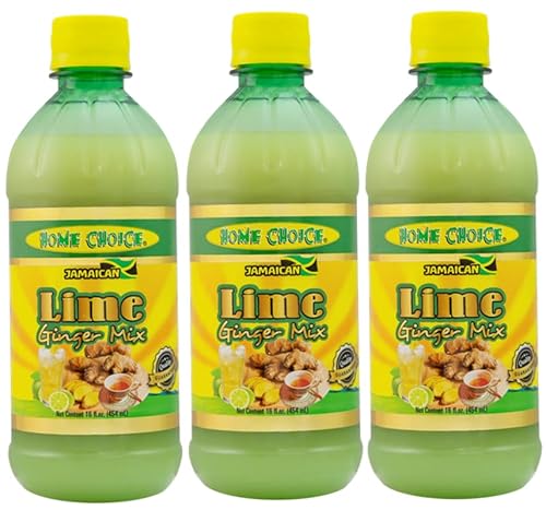 Home Choice Lime Ginger Mix Flavouring / Extract - 454ml (16oz) (3-Pack)