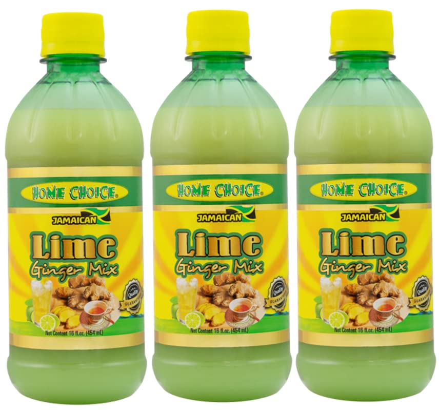 Home Choice Lime Ginger Mix Flavouring / Extract - 454ml (16oz) (3-Pack)