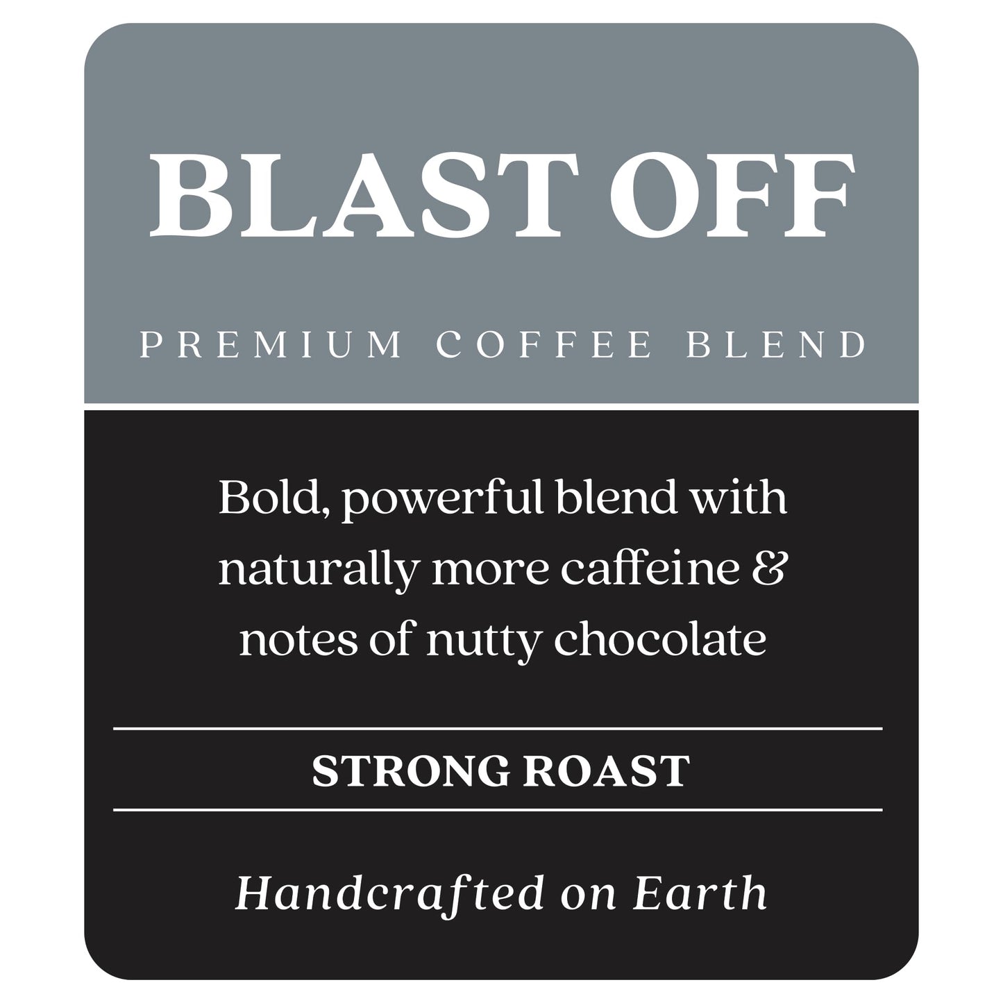 Copper Moon Strong Roast Ground Coffee, Blast Off Blend, 12 Ounce Bag