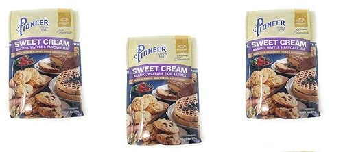 Pioneer Sweet Cream Baking, Waffle & Pancake Mix 6oz - pack of 3