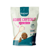 BLUE GREEN ORGANICS Organic Agave Sugar Crystals - Natural Low Glycemic Sweetener - Vegan, Gluten Free - Plant Based Sugar Alternative - 0.77 lb