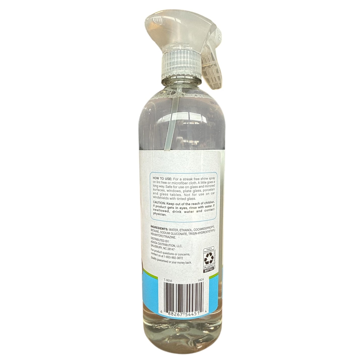 Nature's Promise Plant Based Glass Cleaner 25 fl oz, Streak-Free Shine with Trigger Sprayer