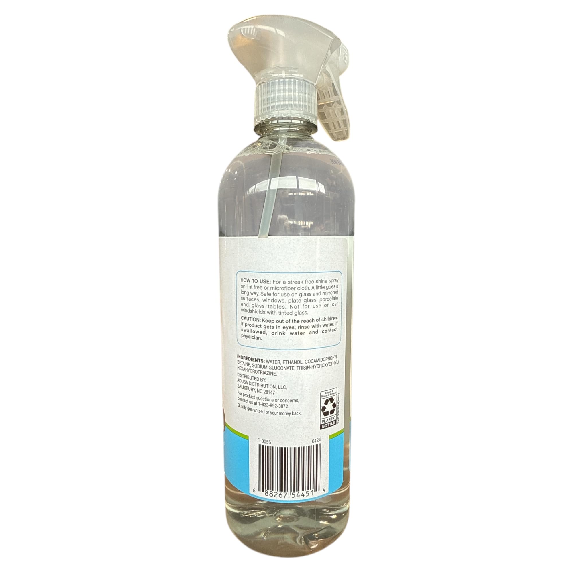 Nature's Promise Plant Based Glass Cleaner 25 fl oz, Streak-Free Shine with Trigger Sprayer