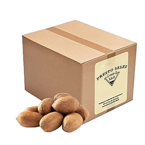 Presto Sales LLC Pecans, Flavorful in shell, NEW crop Unshelled Fresh, Easy to crack, Healthy snack, Dietetic, Vegan, and Calcium | Perfect