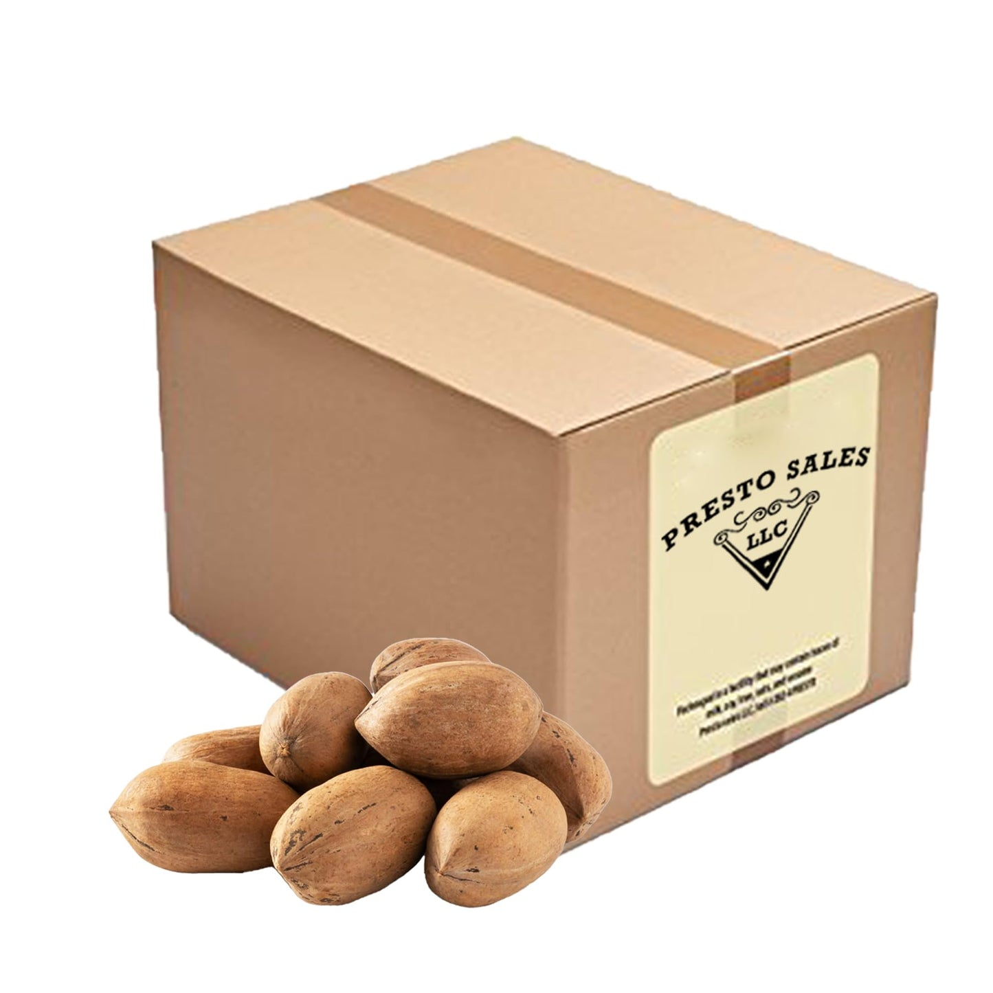 Presto Sales LLC Pecans, Flavorful in shell, NEW crop Unshelled Fresh, Easy to crack, Healthy snack, Dietetic, Vegan, and Calcium | Perfect