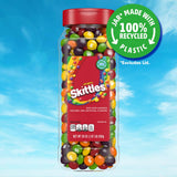 SKITTLES Original Chewy Fruity Rainbow Candy For Mid Day Snacking, Road Trips, Gaming & Party Fun, 30 Oz Resealable Bulk Candy Jar