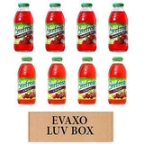 LUV BOX - Variety Everfresh Juice: Cranberry Apple, Cherry 16 oz., Pack of 8 by evaxo
