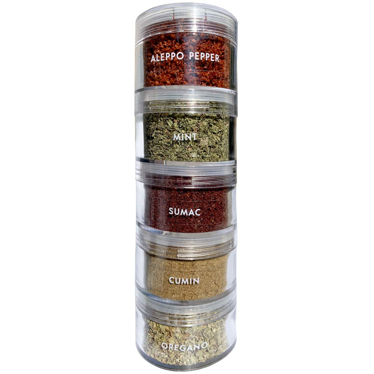 Spicylux Arabian Mix| Aleppo Pepper, Dried Mint, Sumac, Cumin, Oregano | Savory Herbs, Spices & Seasonings (Set of 5) - Packed in U.S.A.