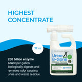 Urine B-Gone OD Professional Pet Urine Enzyme Cleaner, Pet Yard Odor Eliminator for Artificial Grass, Concrete & More, 32 fl oz