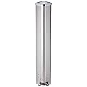 San Jamar 23.5" Pull Type Cup Dispenser - Stainless Steel 12 to 24 Oz Cup Holder with Flip Cap for Restaurants, Dining Halls, Fast Food Beverage
