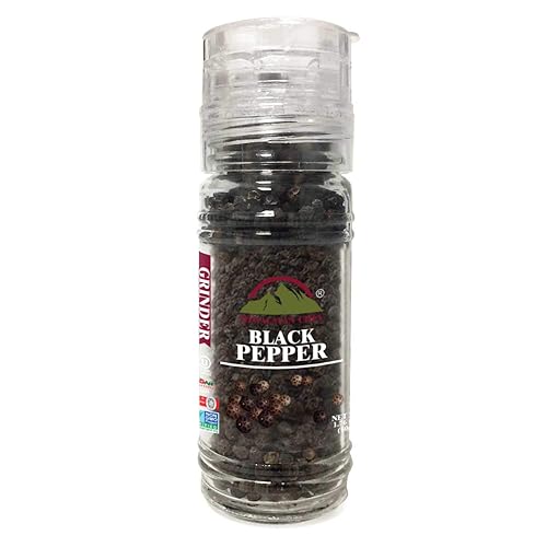 Himalayan Chef Black Pepper Glass Grinder-1.76Oz