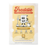 Freddie Floor Cleaning Sheets - Citrus Delight Scent - Plastic Jug-Free - Multi-Surface Cleaner for Hardwood Tile Vinyl - 60 Uses (30 Sheets)