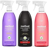 Method Cleaner Sprays - Multi-Surface Cleaners variety Pack - Stone, Shower And multi Purpose Cleaners 28 Ounce (3 Pack)
