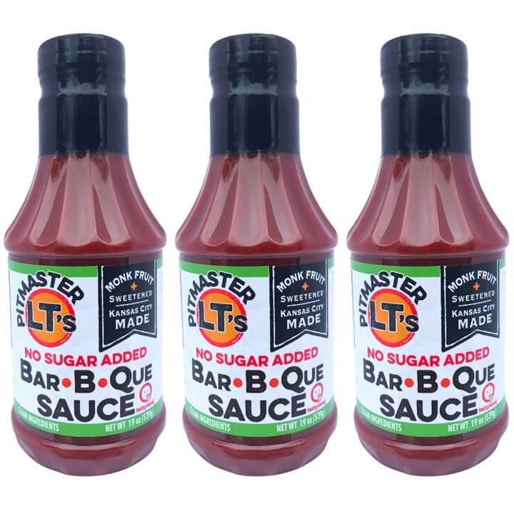 Pitmaster LT's Zero Sugar Added, Monk Fruit Sweetened | NO: Sucralose, Corn Syrup, Erythritol | Diabetic Friendly | NO: Gluten, Preservatives, Soy |