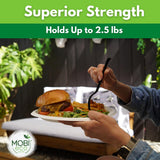 MOBI Ecoware Paper Plates, 100% Compostable-[10 Inch by 0.5" deep]-Heavy Duty Disposable Plate - (BPI Certified) - (PFAS-Free) - Eco-Friendly