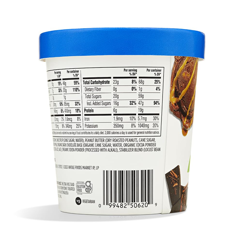 365 by Whole Foods Market Chocolate Peanut Butter Ice Cream, 1 PT