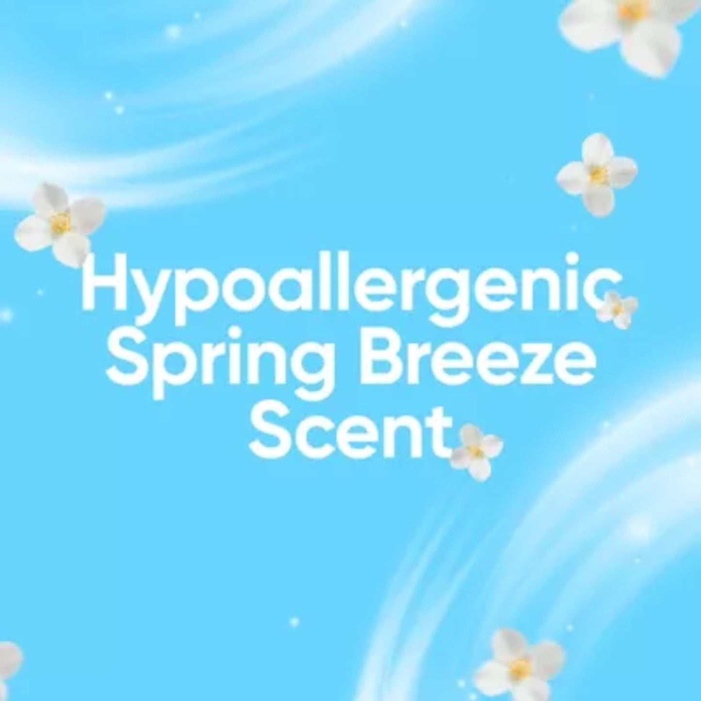 all sensitive fresh™, Spring Breeze, Scented Liquid Laundry Detergent for Sensitive Skin, Hypoallergenic, Free of Dyes, Concentrated, 82.5oz, 110