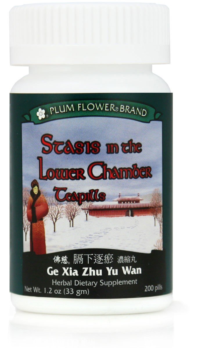 Stasis In The Lower Chamber Teapills (Ge Xia Zhu Yu Wan), 200 ct, Plum Flower