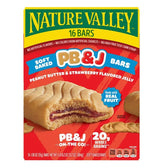 Nature Valley Soft Baked Peanut Butter & Strawberry Flavored Jelly Bars - 16 ct.