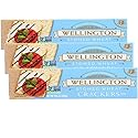 Wellington Stoned Wheat Crackers 10.6 oz (3 packs) Non GMO packaged by UpArrow Co.